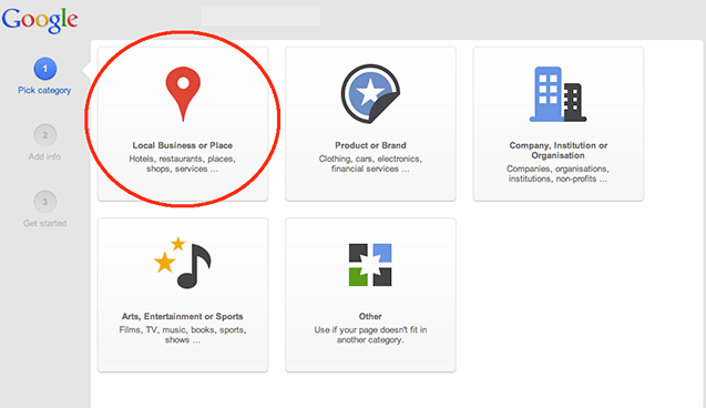 Verificacao de Google+ para negocios locais