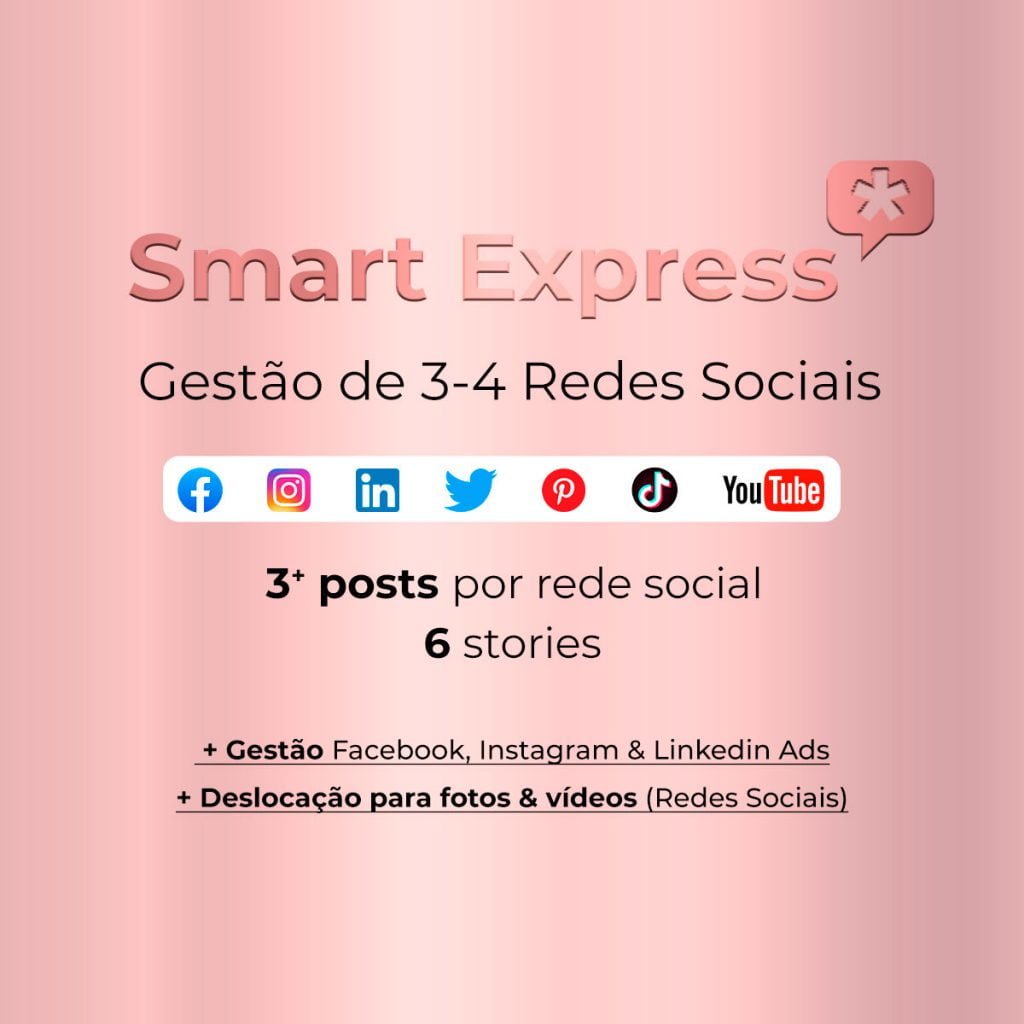 Smart Express - Gestão de 3-4 Redes Sociais