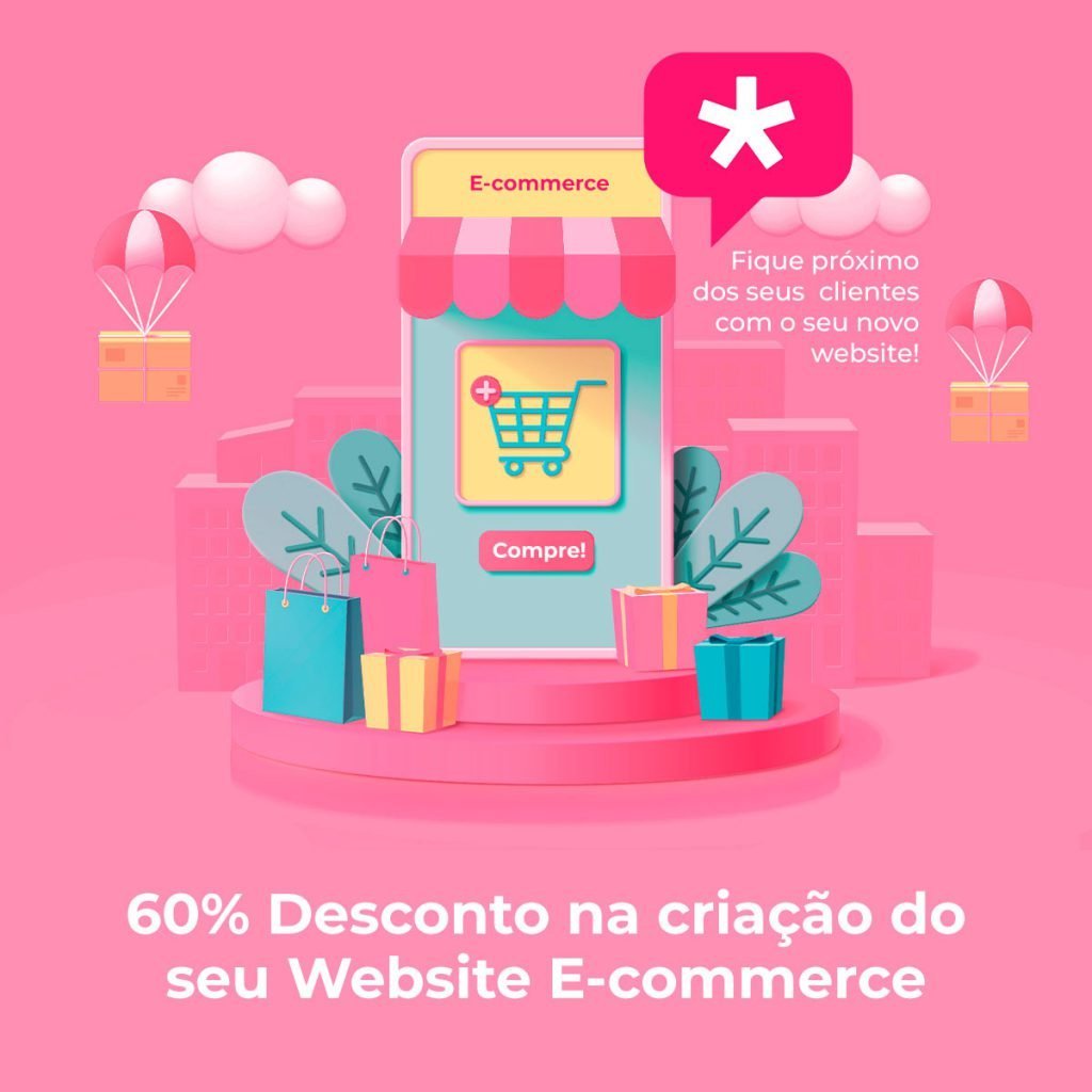 60% Desconto na criação do seu Website E-commerce