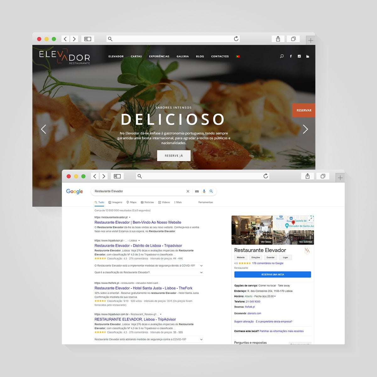 SEO Restaurante Elevador